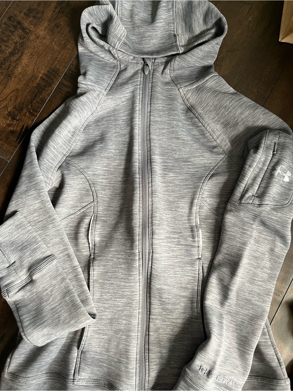 Storm women’s Gray Full-Zip Sweater with Hood
